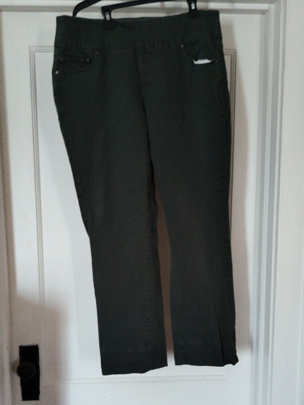 Women's Olive Green Stretch Jeans